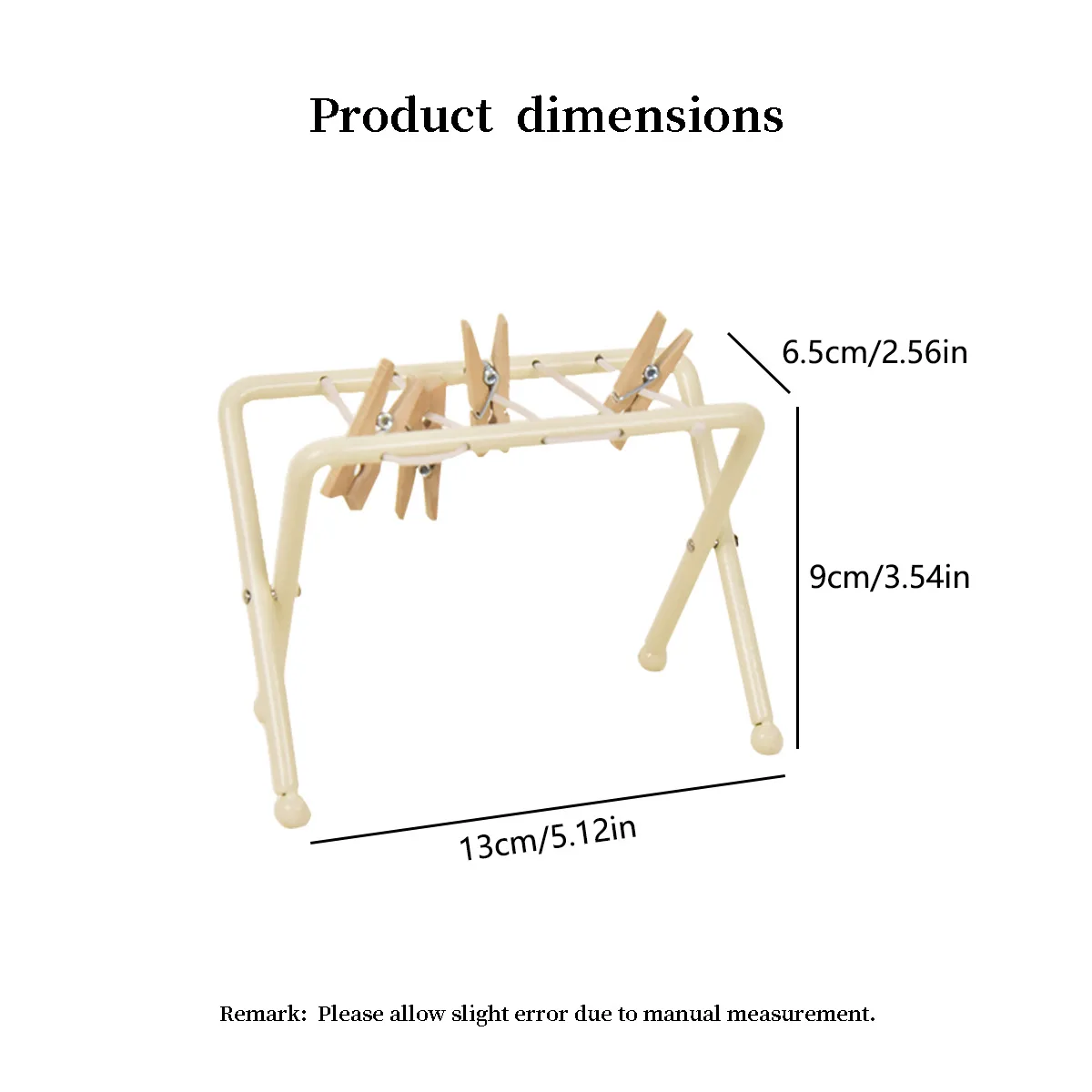 Akcesoria do domku dla lalek 1:12 Miniaturowe meble Metalowy uroczy suszak do ubrań Zabawka do zabawy w dom dla dzieci Suszarka Dekoracja sceny