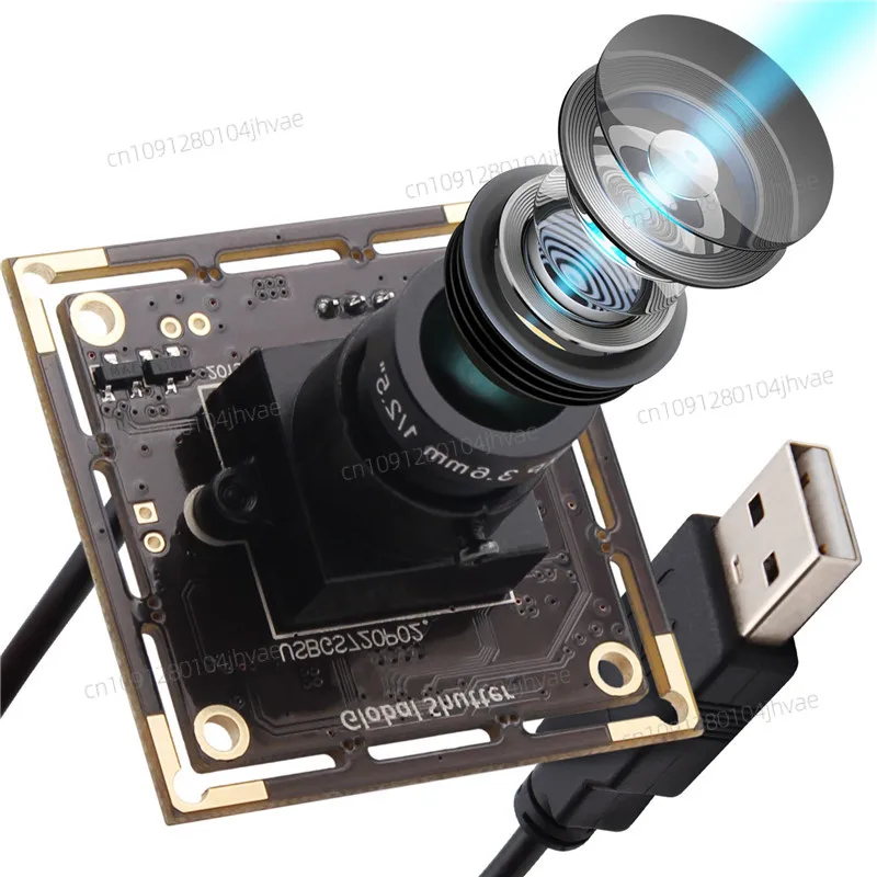

ELP 1MP 720P HD 60FPS Monochrome Global Shutter Camera USB for Linux