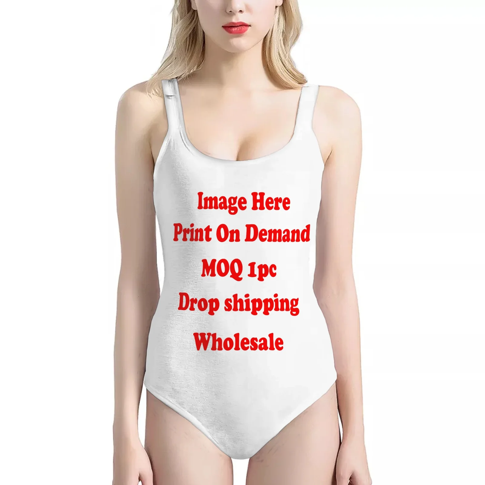 

Print On Demand Customized Public Custom Images Picture DIY Dropshipping Sexy Bikini Set Swimsuit Women Pool Swimwear Breathable