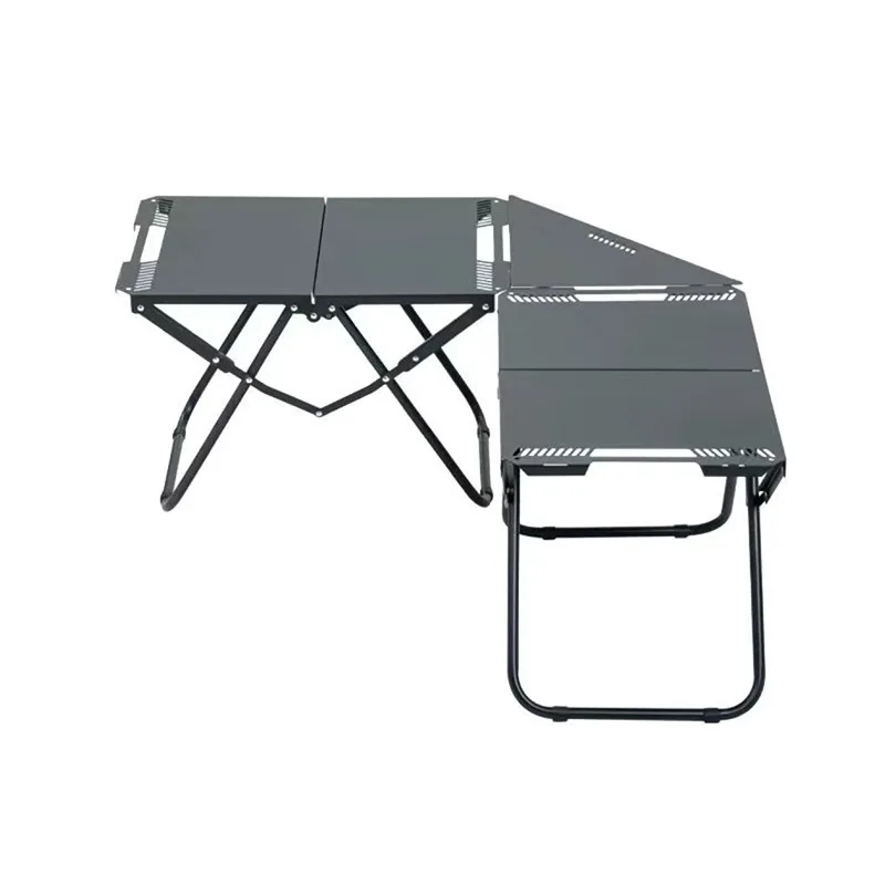 

Тактический стол для кемпинга на открытом воздухе, многофункциональный стол для барбекю, портативный легкий складной стол из алюминиевого сплава