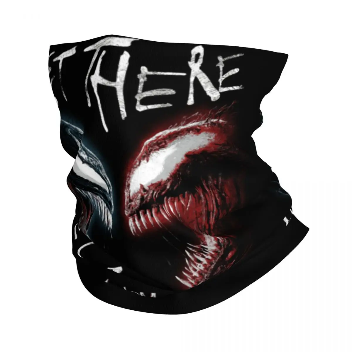 Custom Venom Anime Bandana Neck Gaiter for Hiking Cycling Men Women Wrap Scarf Balaclava Warmer