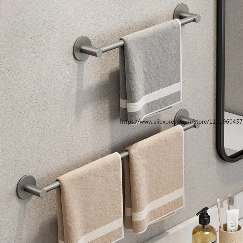

Вешалка для полотенец, унитаз, без перфорационного пистолета, серая настенная ванная комната, космическая алюминиевая вешалка, хранилище для унитаза, одинарный стержень, вешалка для полотенец.