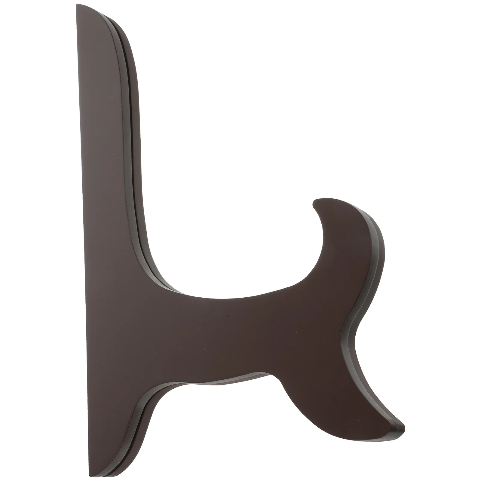 

Retro Wooden Display Stand for Plate Holder Elegantly Curved Desktop Decorative Stands Solid Wood Easel Creative Home