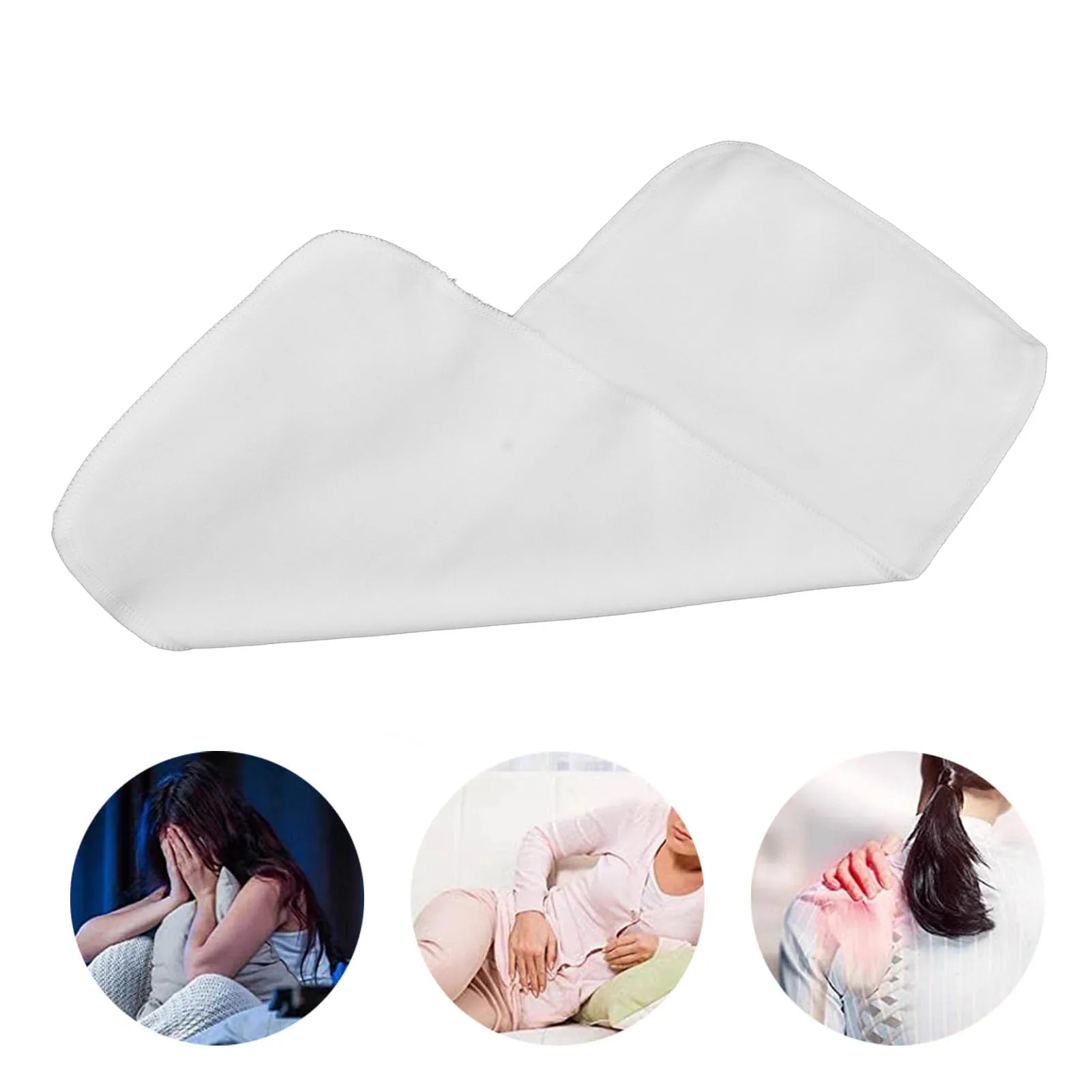 3pcs Unbleached Castor Oil Pack Wrap Organic Cotton Flannel Wrap Reusable Castor Oil Pads for Heat Compress