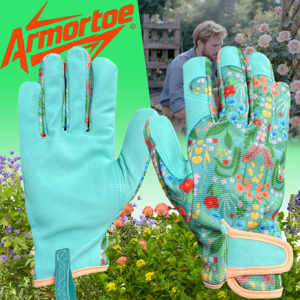 

ArmorToe Gardening Work Gloves Puncture Proof Thorn Resistant Durable Material for Landscaping Hardware Protection #Armor8036