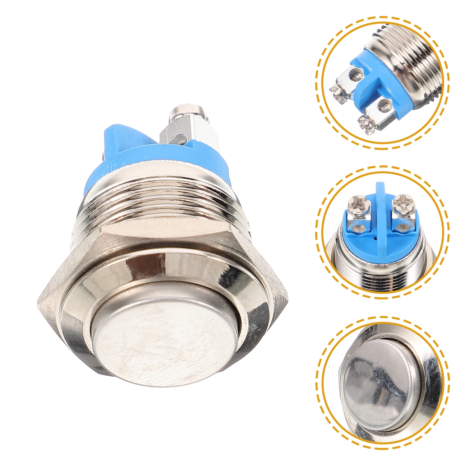 

2pcs Doorbell Button Replacement Wired Button For Chime Ringer Buttons for Home Chime Easy Install Self Resetting Push