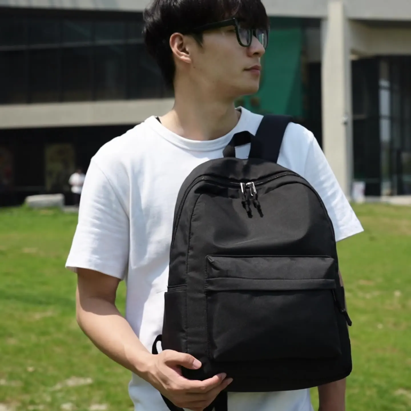 

Рюкзак, женский повседневный рюкзак, студенческий рюкзак большой вместимости, новый минималистичный дорожный рюкзак, однотонный рюкзак.