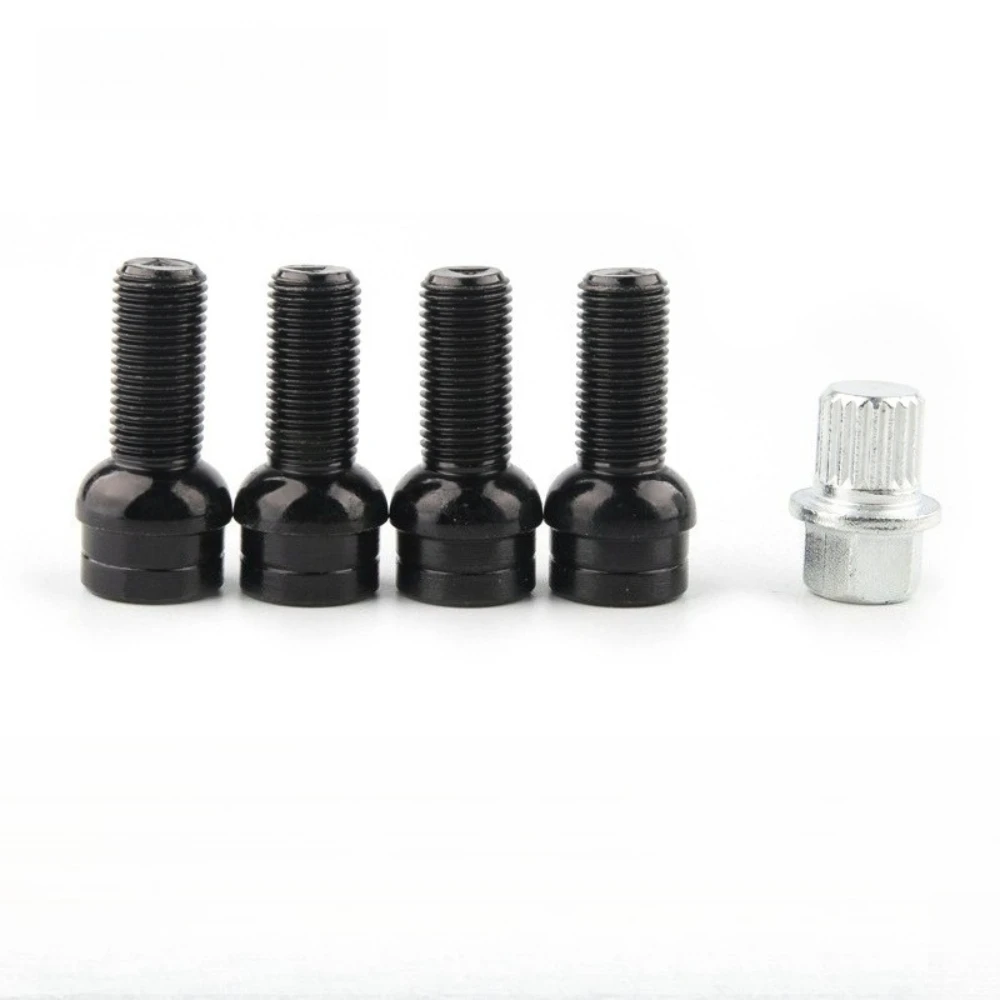 

M14x1.5 Locking Wheel Nuts Bolts Sets (4+1) Security Key For VW AUDI A3 A4 A5 Bora 5PCS