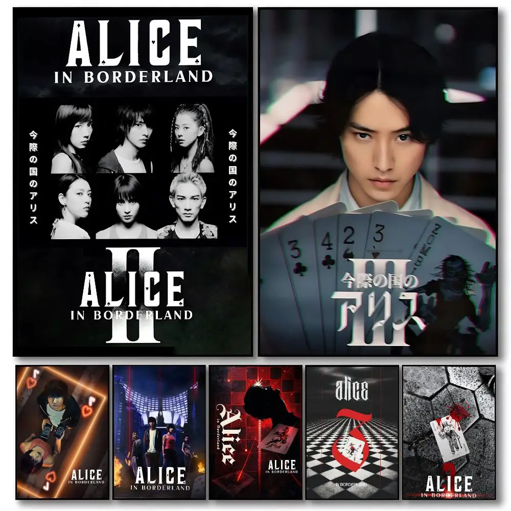 anime Alice in Borderland Poster Poster HD Printing Cozy Warm Style Home Decor Suitable for Living Room Bedroom Gift