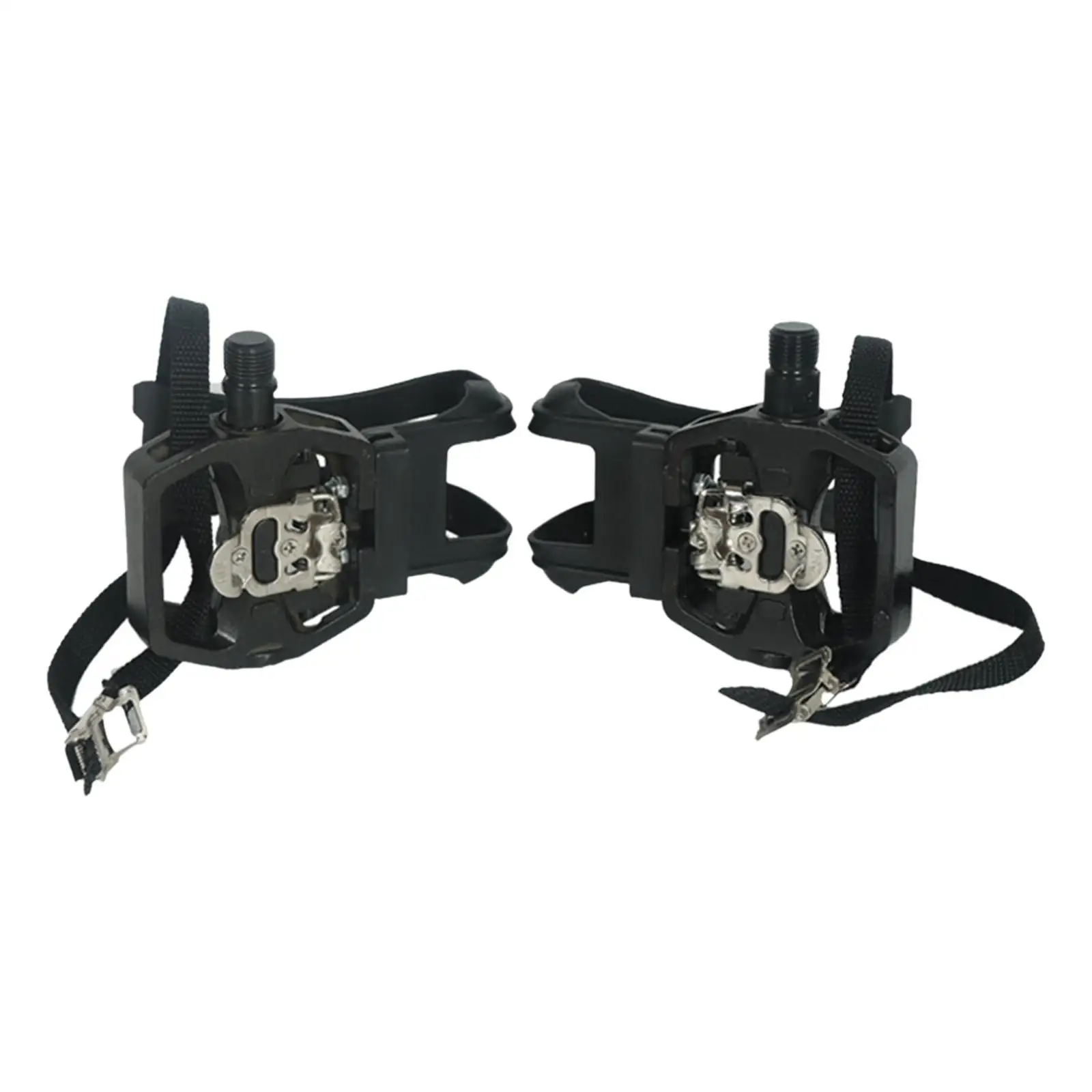 Exercise Bike Pedal with Adjustable Straps Stationary Bike Pedal Cycling Pedal Toe Clip Bicycle Pedals Toe Cages Replacement