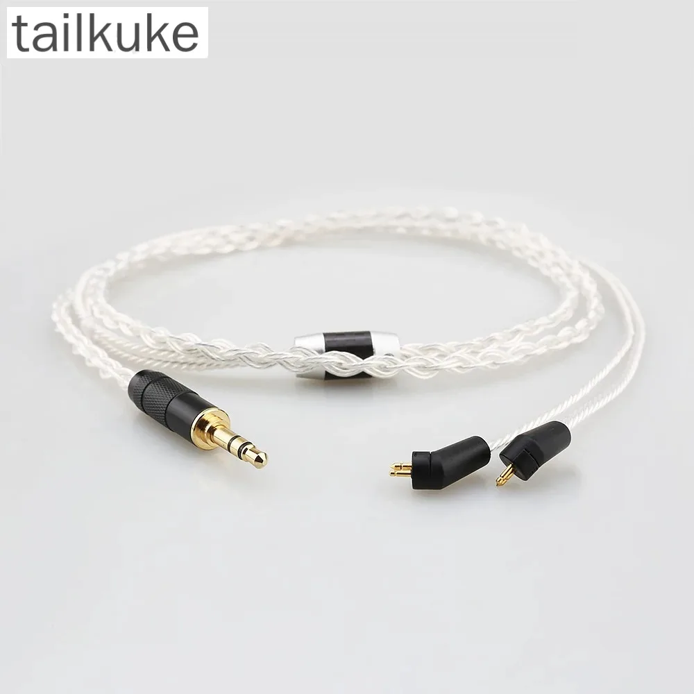 1 Meter 8-core Silver-plated Upgrade Cable 4.4 Is Suitable for ER4P, ER4B, ER4S and ER4PT Headphone Cables