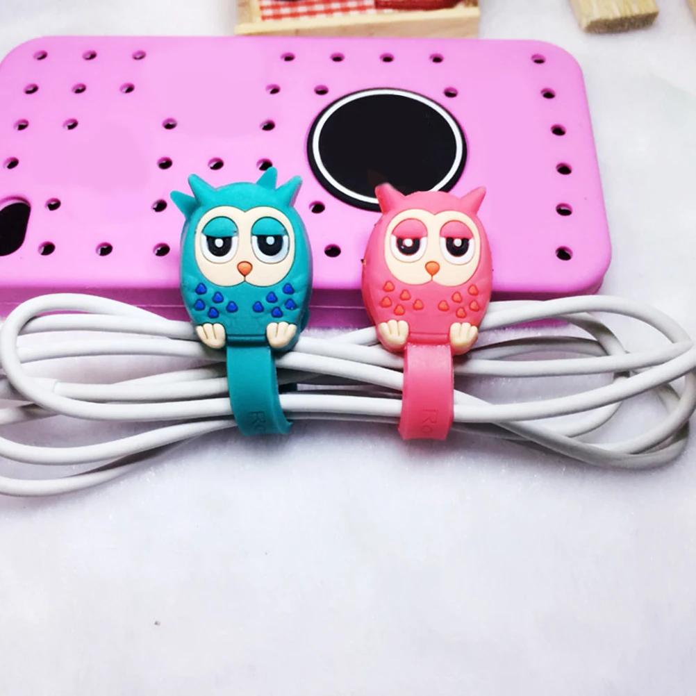 

10 Pcs Shaped Cord ganizer Reusable Cord ganizer Cable Ties Wire Wrap Headset Winder Cable Manager for Home Car Travel