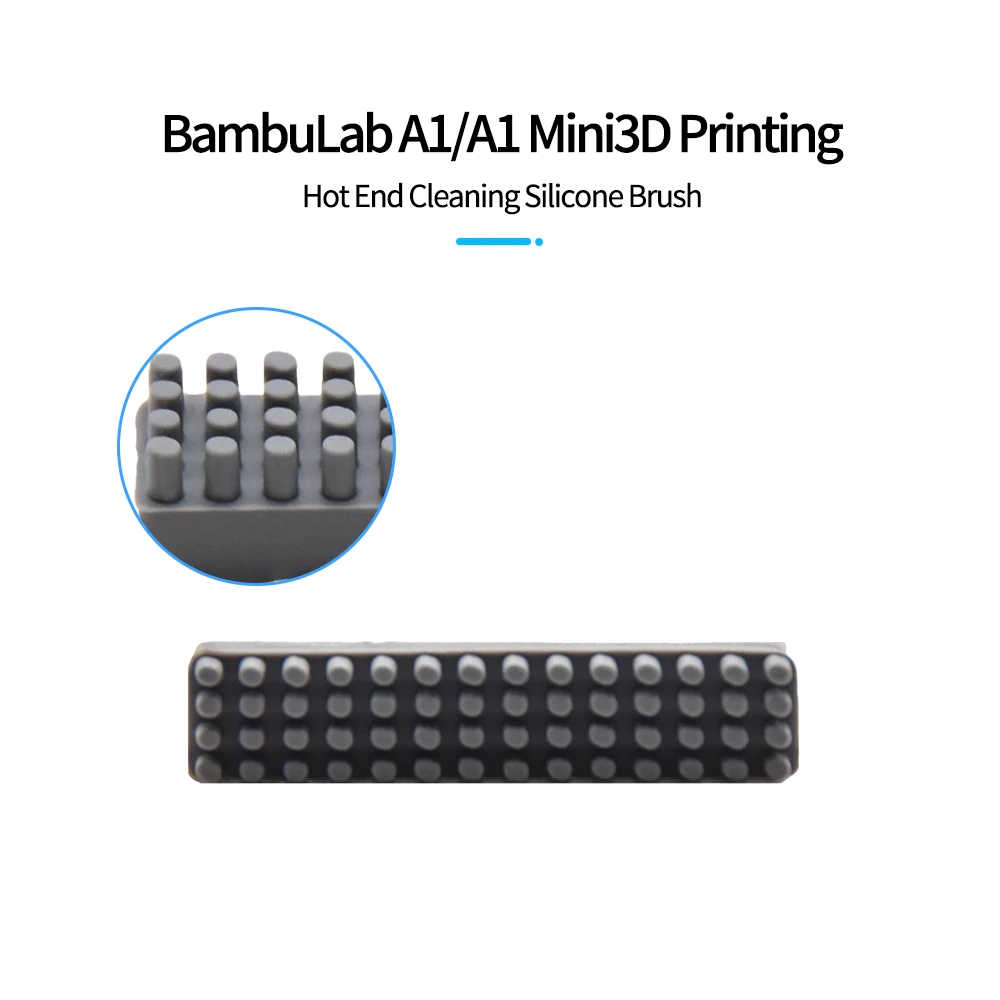 

Силиконовая щетка для чистки сопел Bambu Lab A1/A1 Mini, инструмент для 3D-принтеров, аксессуар для очистки сопел серии A1/A1 Mini