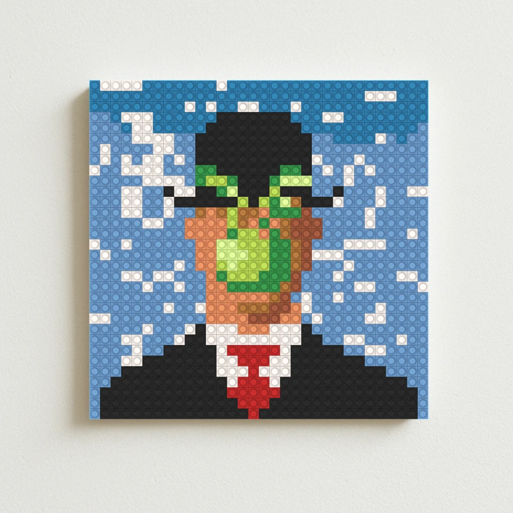 

Абстрактная картина Рене Магритта «Сын Человека», постер, настенное искусство, пиксельная мозаика, строительные блоки MOC