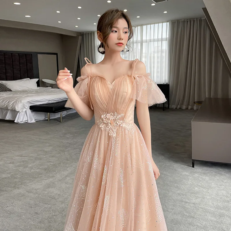 

Elegant Temperament Dress Sexy Wedding Bridesmaid Dresses Female Evening Party Gown Large Size 3XL Cheongsam Long Vestidos