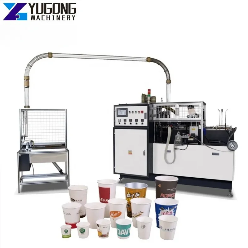 YG Automatic Coffee Paper Cup Machine 90pcs/min 1oz-12oz Sealing Simple Design Ultrasonic Disposal Paper Cup Making Machines