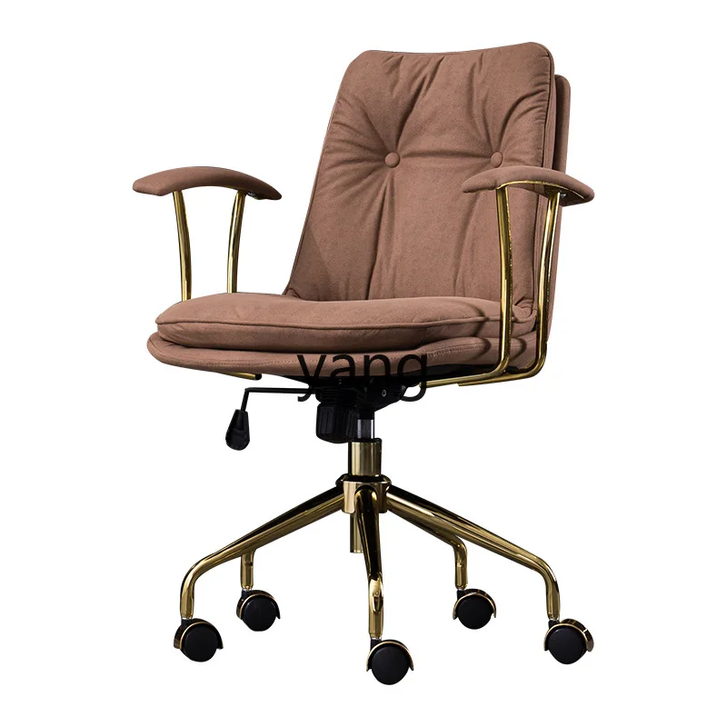 

LTT Home Light Luxury Modern Minimalist Faux Leather Office Sitting Comfortable Lifting Rotating Learning Desk Chair