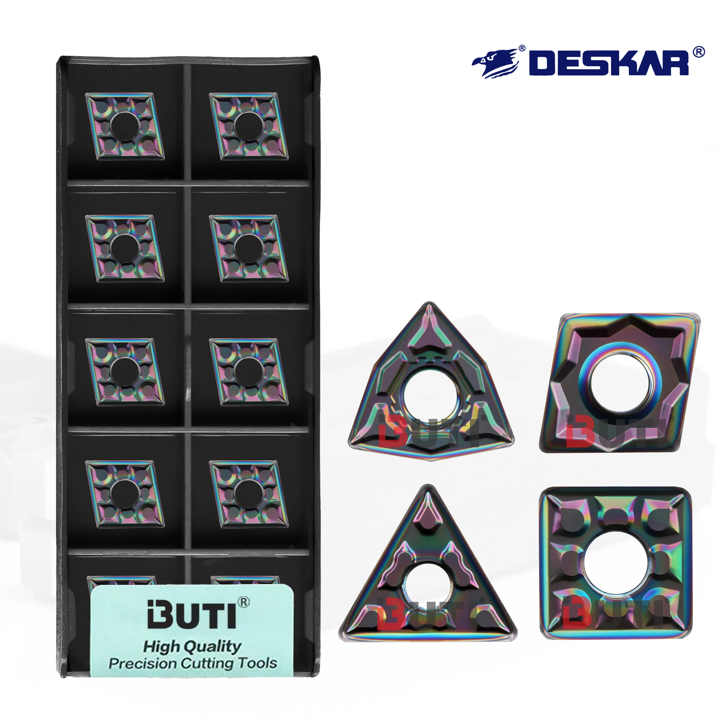 

TNMG WNMG CCMT CNC Lathe Carbide Insert For High Hardness Seven Color Quenched Steel Special Outer Circle Triangular Lathe Blade