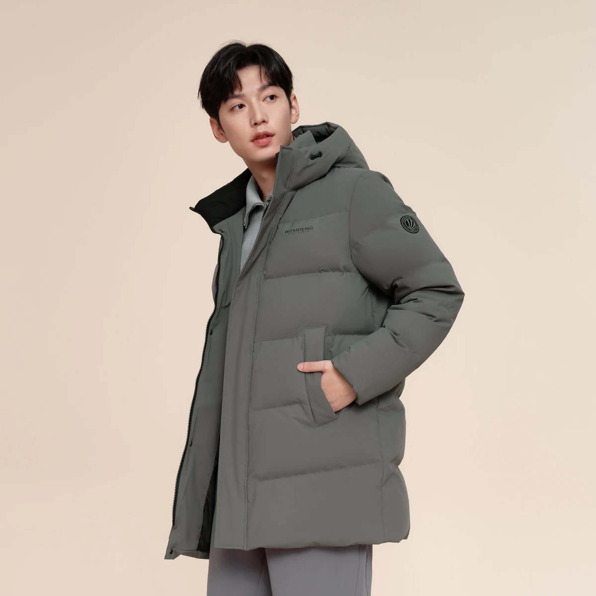 

BOSIDENG 90% пуховик для мужчин зимняя куртка куртка на утином пуху утепленная теплая верхняя одежда куртка-пуховик