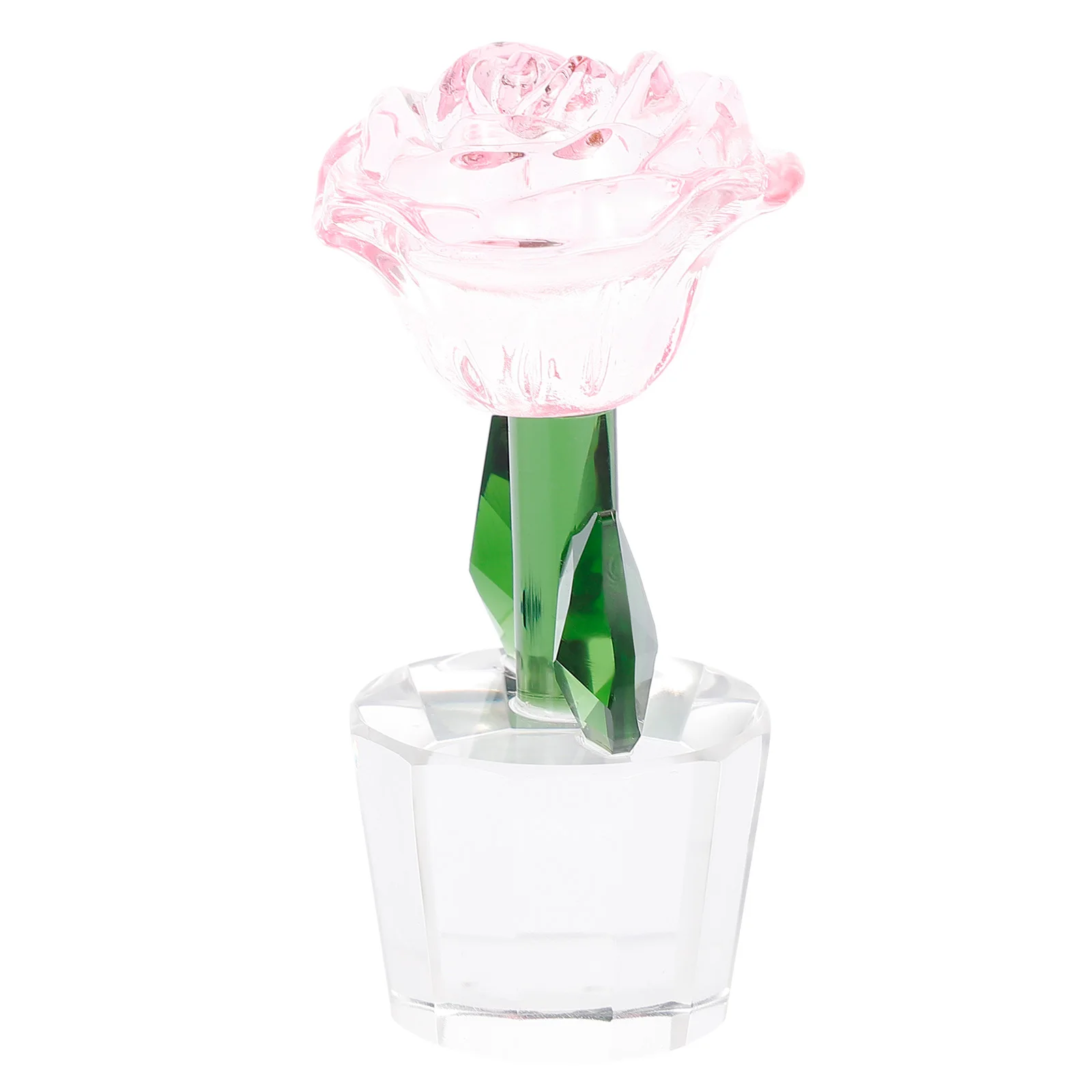 

Decorations Rose Wall Home Flower Anniversary Presents for Her Crystal Figurine Ornament Valentine's Day Ornaments
