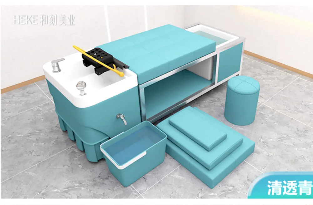 Hairdressers for beauty salons no connection to the water cycle fumigation Head therapy bed Shampoo bed Hairdressers for lying f image 6