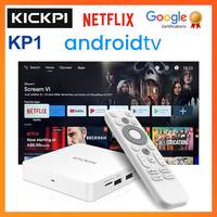 KICKPI KP1 Google Netflix TV Box Android 12 Amlogic S905Y4 Media Player 4K Set Top Box Android 12.0 2G32G AV1 2.4G&5G Wifi BT5.0