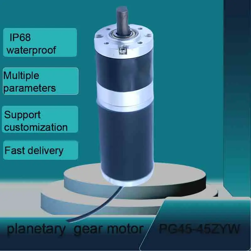 

PG45-45ZYW waterproof dc motor IP68 metal gear reductor metal micro gearbox reducer tubular electric engine reduction reversed