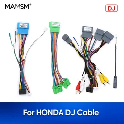 MAMSM For HONDA ACCORD SPIRIOR Power Cable 16pin Audio Wiring Harness Car  Android Stereo Player Frame Cable Canbus Box