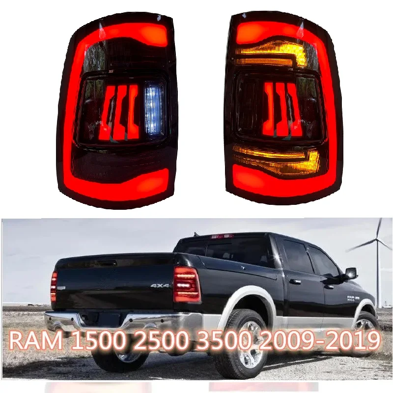 Auto Led Lamps Rear Lights For Dodge Ram 1500 2009-2018 Base/High Version Car Tail Lamps rear Work Lights Yellow Turn Signal 2pc