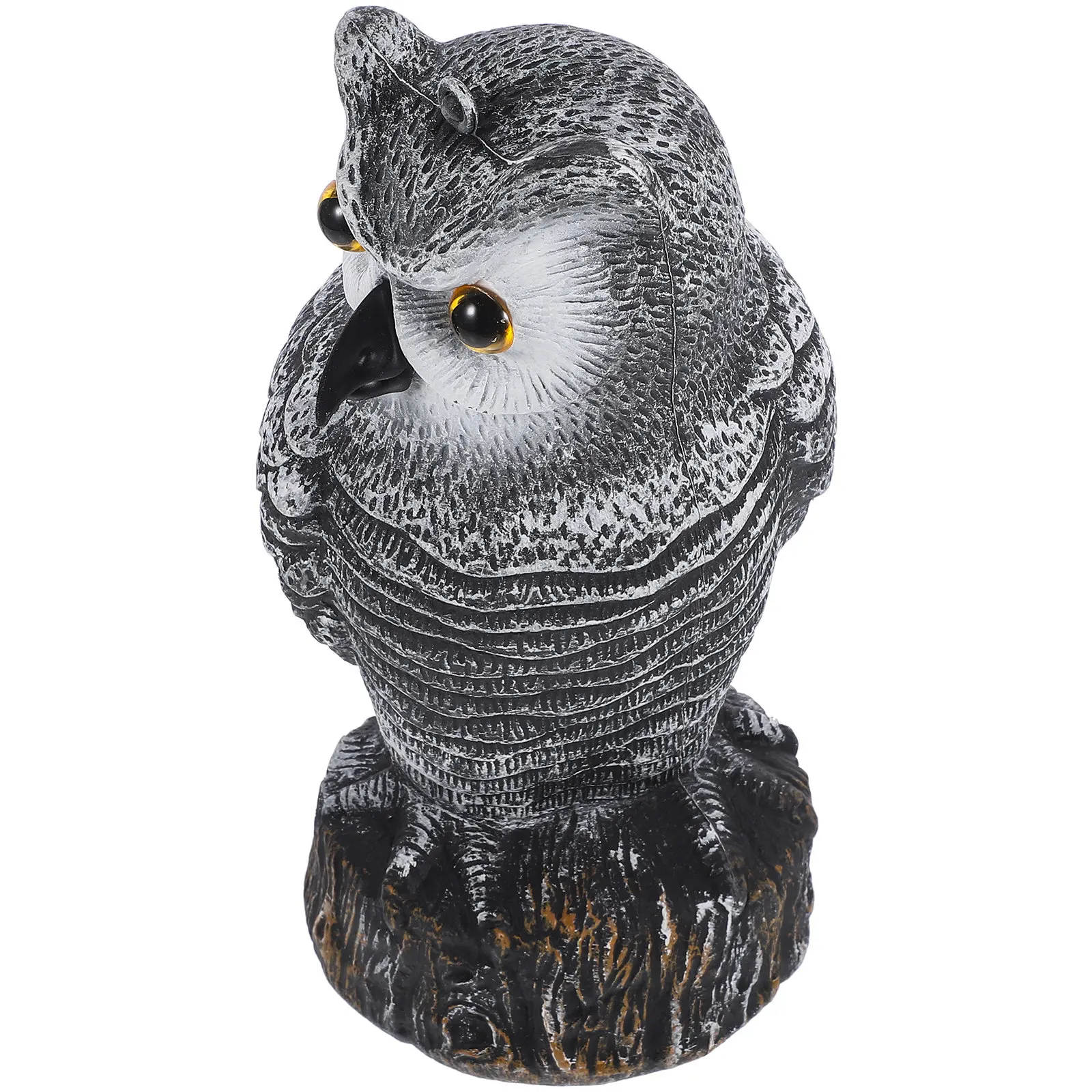 

Realistic Owl Statue Garden Decor Fake Owl Sculpture Outdoor Bird Deterrent Vivid Plastic Garden Ornament Yard Decoration