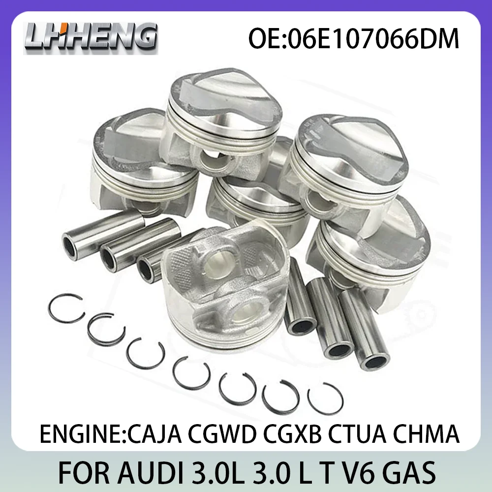 

Engine Parts PISTON For AUDI A6 A7 A4L A6L 3.0L 3.0 L T V6 GAS 2008-2016 06E107066DM 06E107065DM CAJA CGWD CGXB CTTA