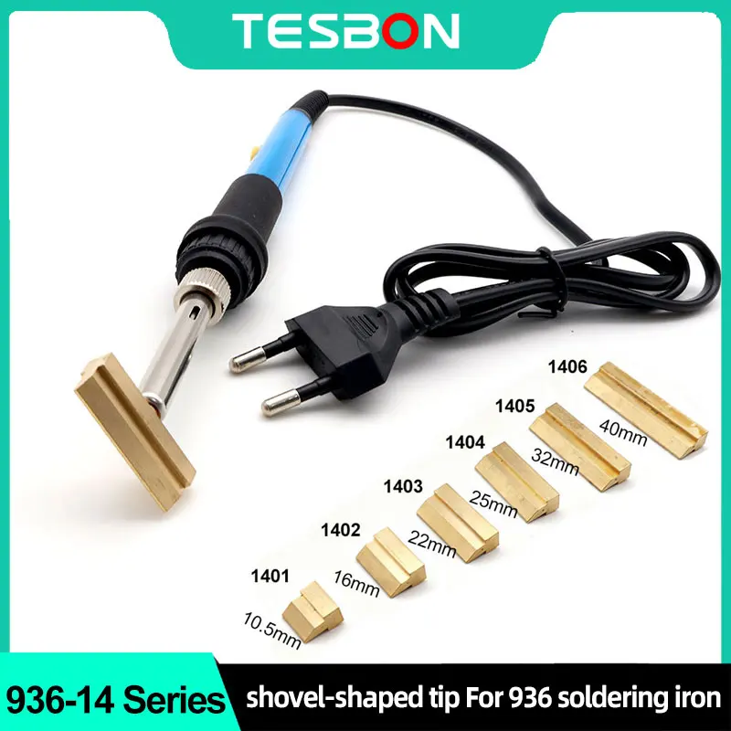 936 Soldering Iron with 14-Series Tip Spatula Model 1401/1402/1403/1404/1405/1406 Rapid Heating Welding Tools