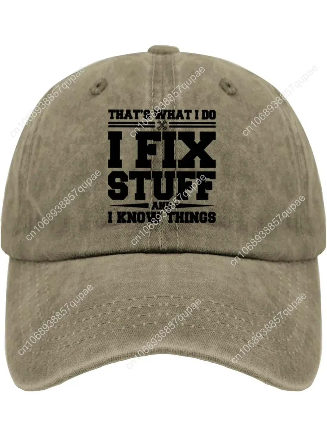

That's What I Do I Fix Stuff and I Know Things Dad Hats for Men Graphic Baseball Cap Adjustable
