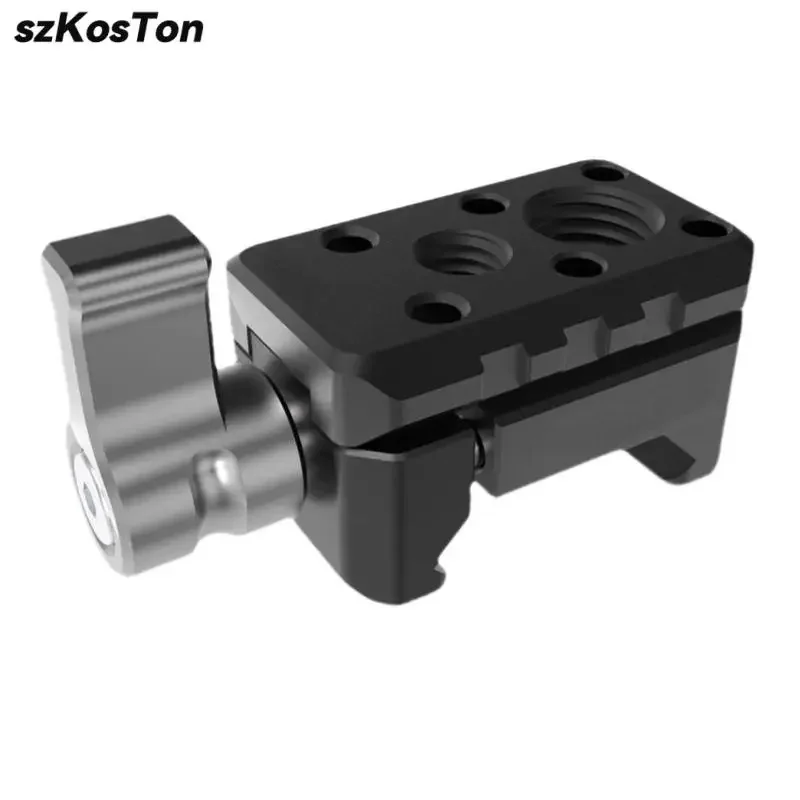 NATO Quick Release Grampo, Rosca para Suporte de Sapato Frio, Gaiola de Câmera, Localização ARRI, Microfone, Monitor, Braço Mágico, 1/4, 3/8