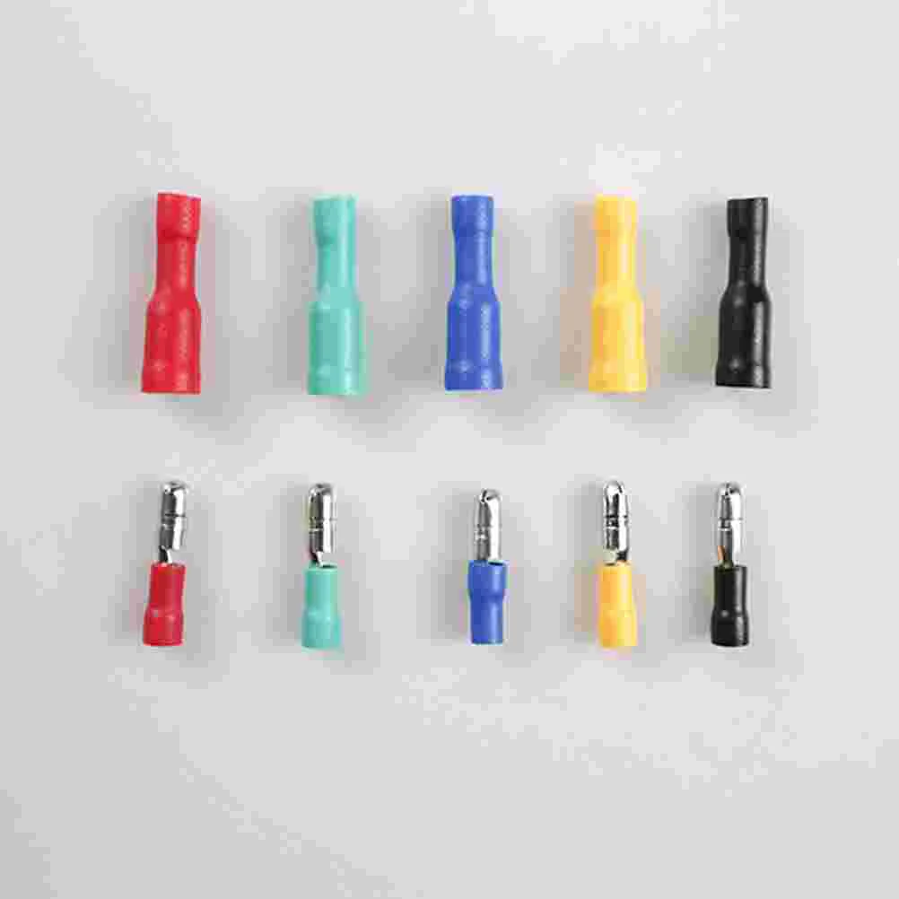 100 Pcs Crimp Terminal Connector Electrical Insulated Connectors Kit Tool Cable Plugs