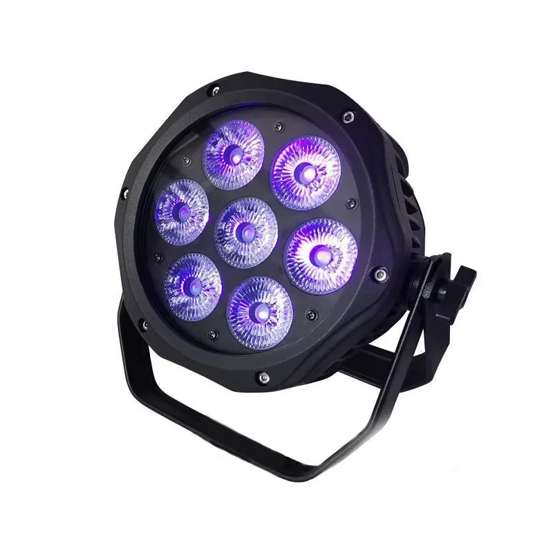 7 full-color outdoor waterproof par lights LED4 in 1 full-color mini wedding restaurant stage bar lighting equipment lights