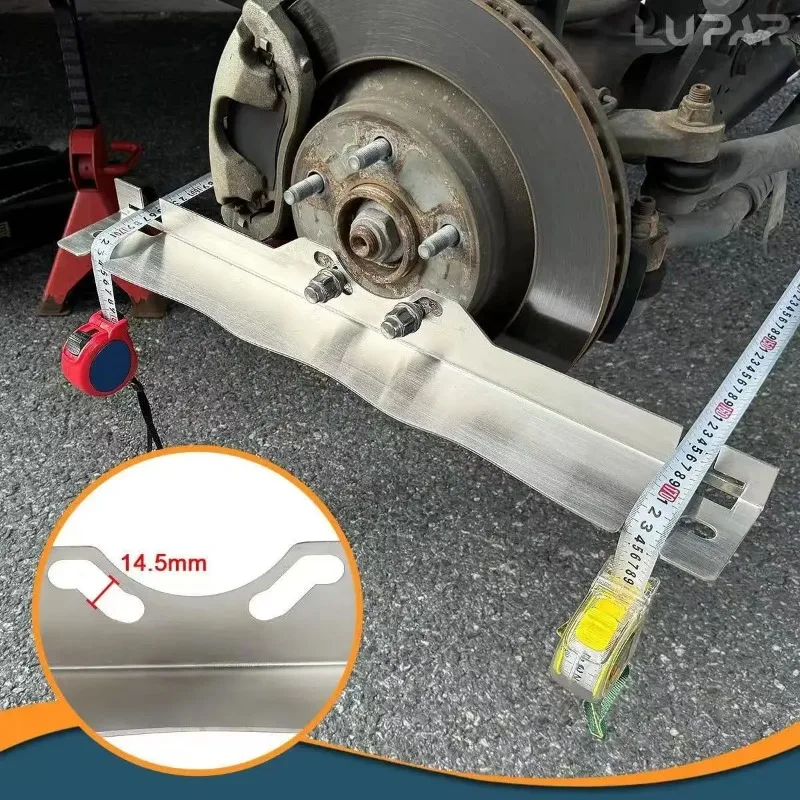 

Wheel Alignment Tool Plate with Connection Sheet Accurate Measurement Heavy Duty Stainless Steel Toe Alignment Tool for Cars