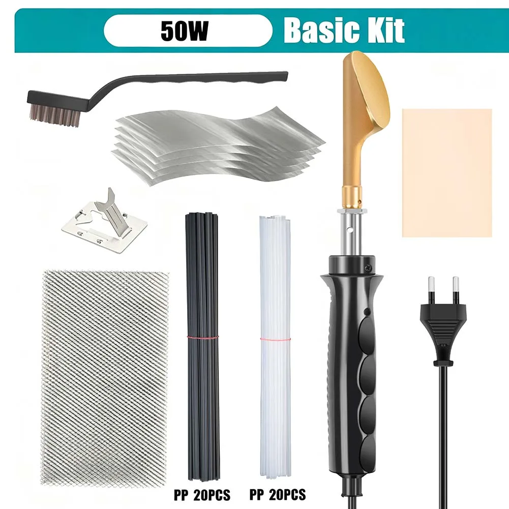 

220V Auto Bumper Repair Kit Electric Soldering Iron Kit With Wire Brush For Workshops Electric Soldering Iron Set
