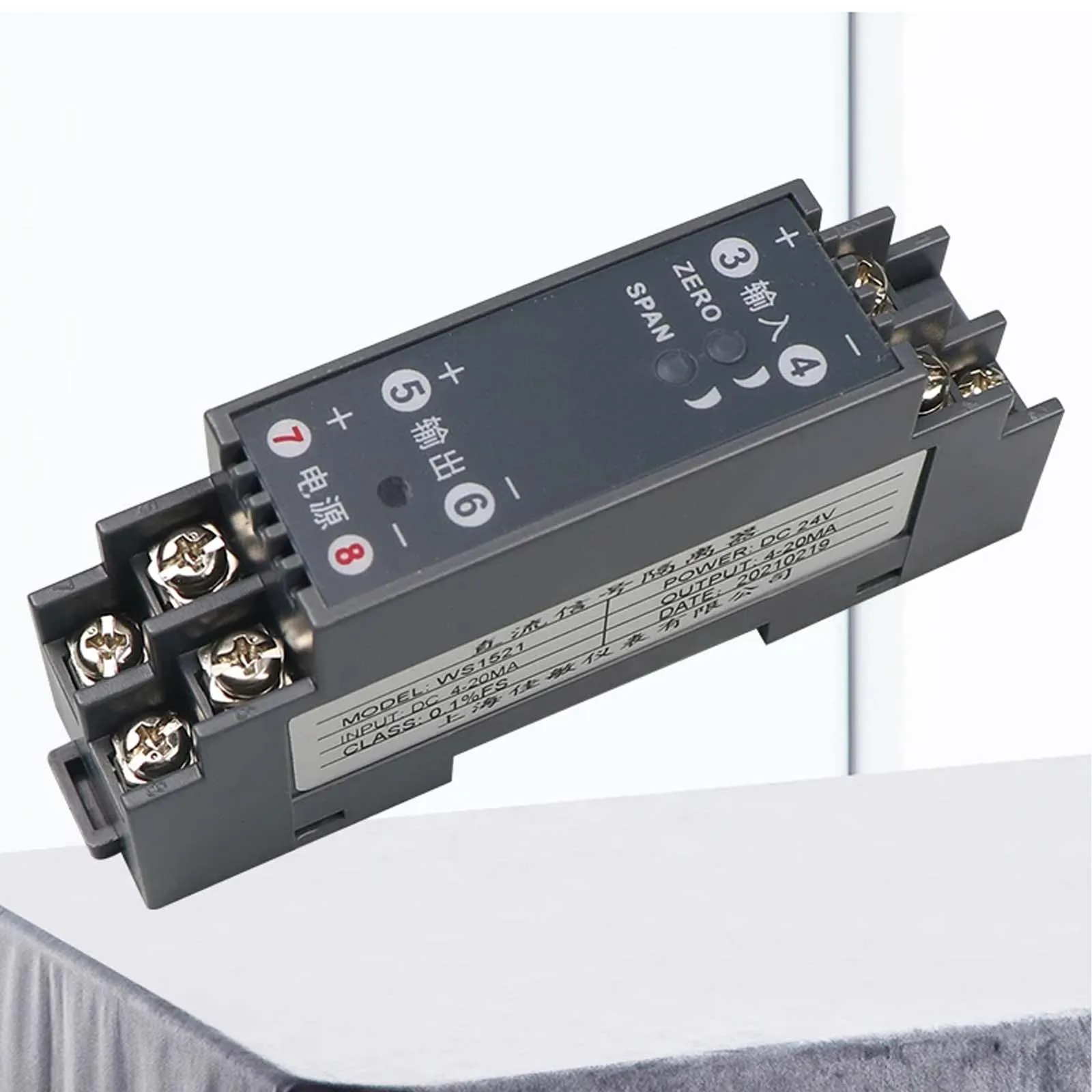 DC Voltage Transmitter Analog Signal Isolator 0-75mV 0-10V 4-20mA Current Conversion Transducer