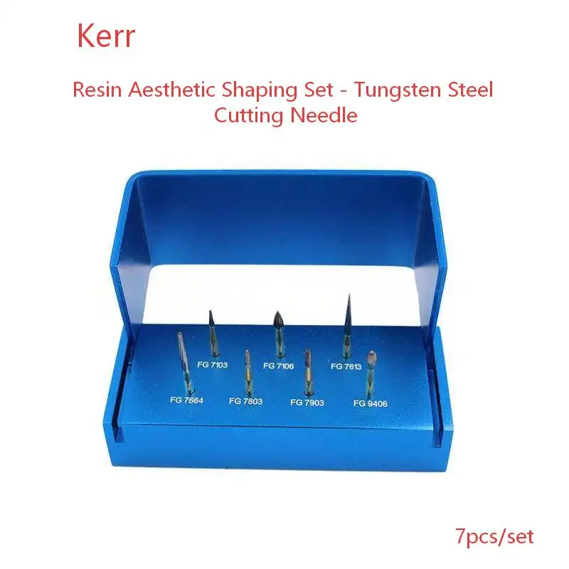 

Dental Kerr Resin Aesthetic Shaping Tungsten Steel Cutting Needle Set Resin Aesthetic Shaping Kit, Tungsten Steel Cutting Needle