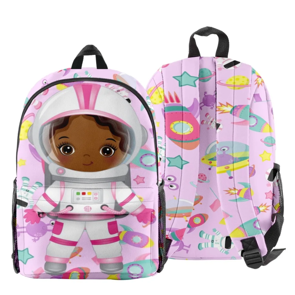 

Cartoon astronaut scientist Anime pupil Bookbag Notebook Backpacks 3D Print Oxford Waterproof Boys/Girls Travel Backpacks