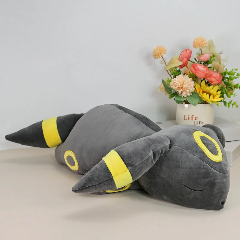 ポケモンレジェンドアンブレオンイーブイ-27-インチ枕ぬいぐるみ、ポケモンソードシールドぬいぐるみスカーレットバイオレットスイッチゲームクッション人形