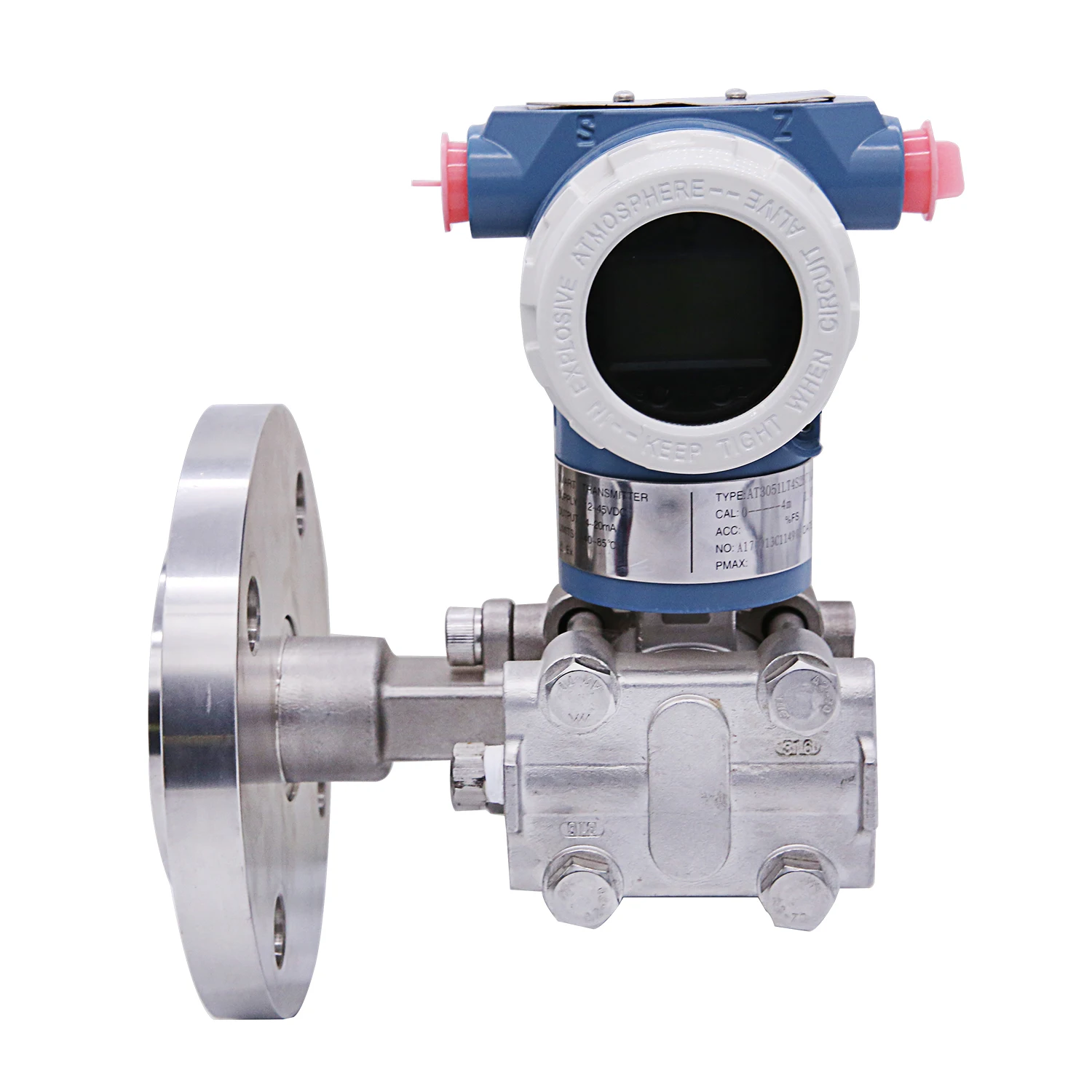 

oem flange mounted pressure transmitter China tank pressure level transmitter 1000mmh2O