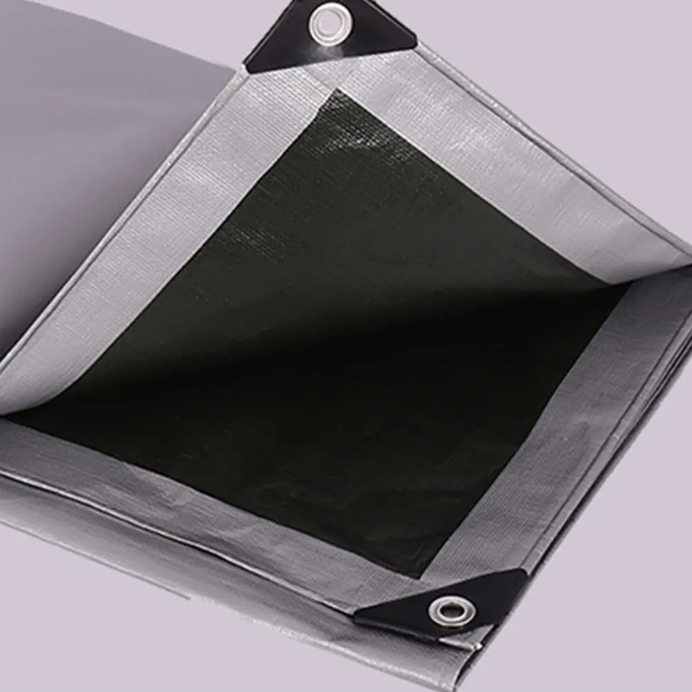 

1 pc Thickened Waterproof Tarp Pe Material Heavy Duty Sun Protection Rainproof Canopy For Outdoor Garden Furniture Bbq Cover