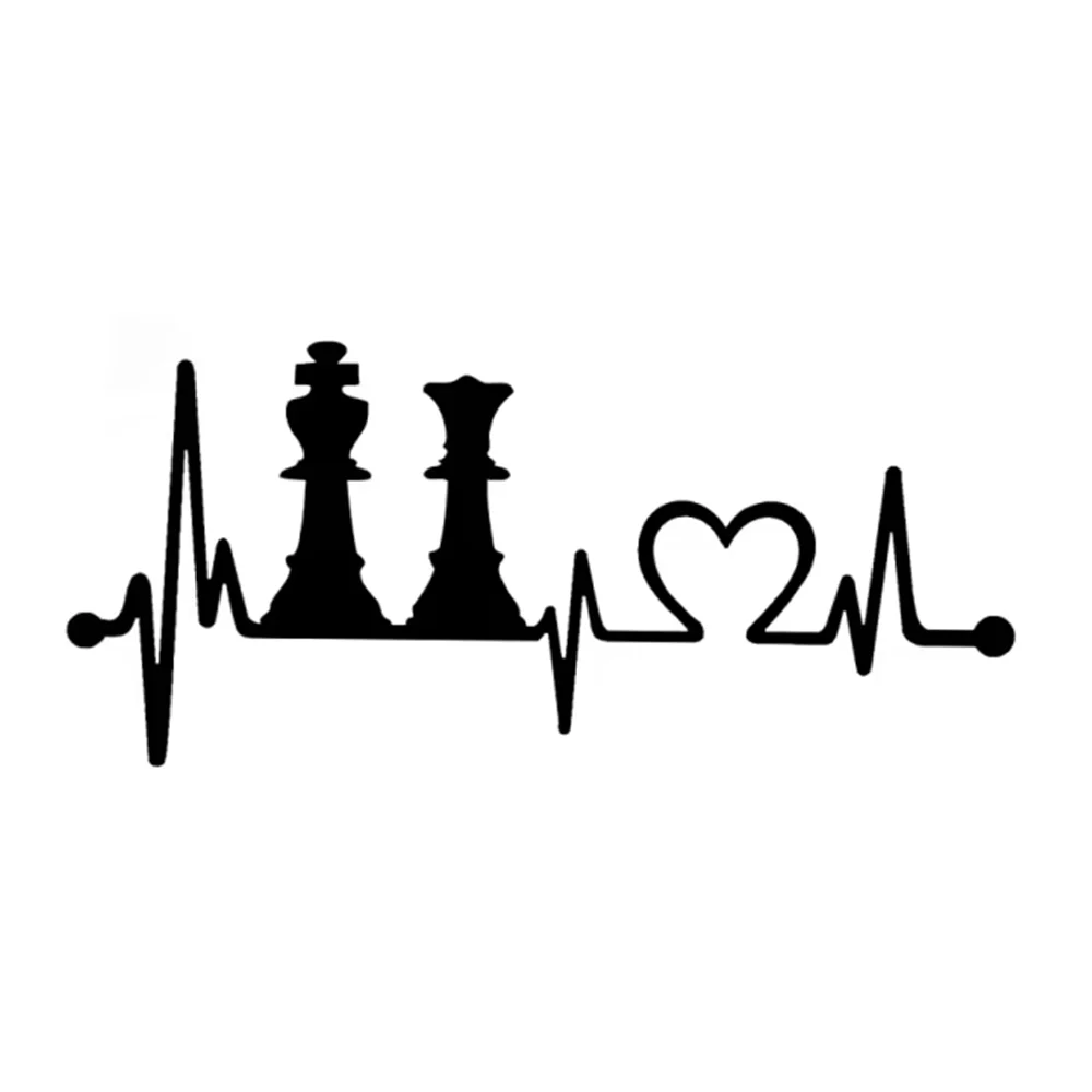 Chess Board Game Vinyl Decal, Strategy Sticker for Cars Motorcycles SUV Truck Van Laptop, Waterproof Auto Exterior Decor