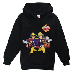 New Baby Firefighter Fireman Pompier Clothes Boys Kids Fashion Hoodies and Sweatshirts Brandweerman Sam Sportwear 2-16Y