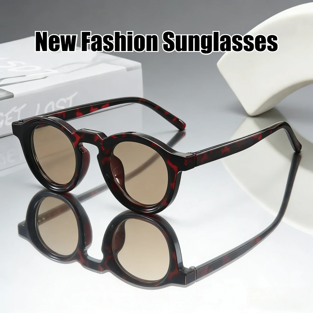 

2026New Retro Round Small Frame Sunglasses Personalized High-end Men's and Women's Glasses Fashion Trend UV Resistant Sunglasses