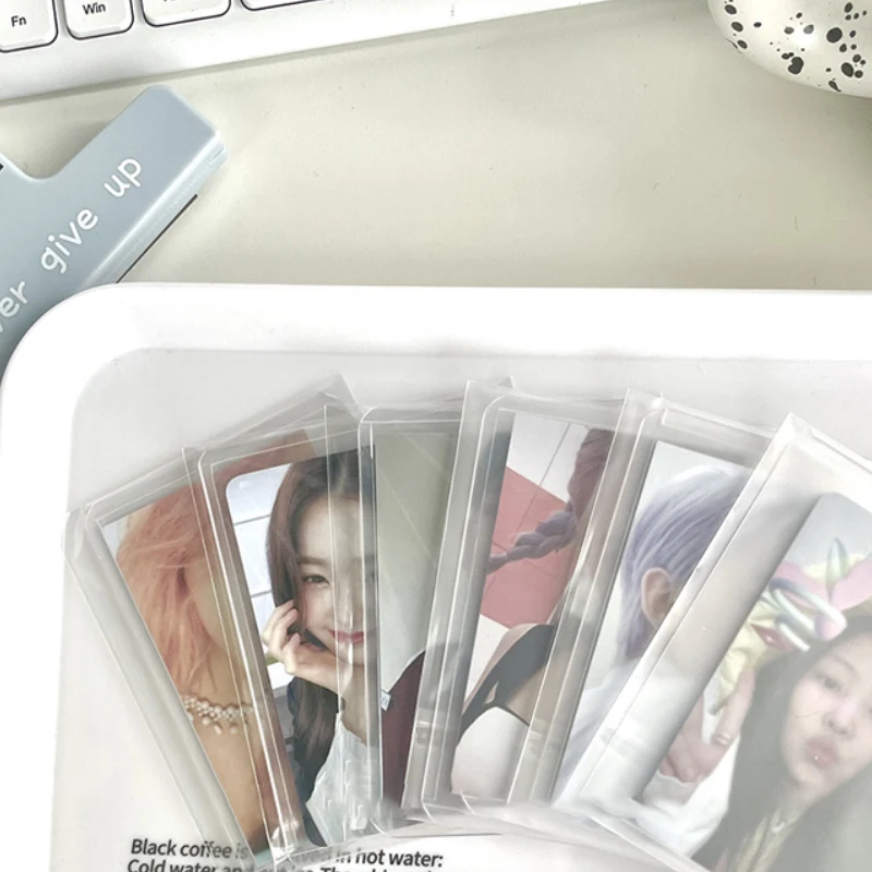 50PCS Frosted Transparent Card Sleeve Storage Bag Card Photo Protector Trading Cards Shield Cover Packing Bag Ziplock Bag
