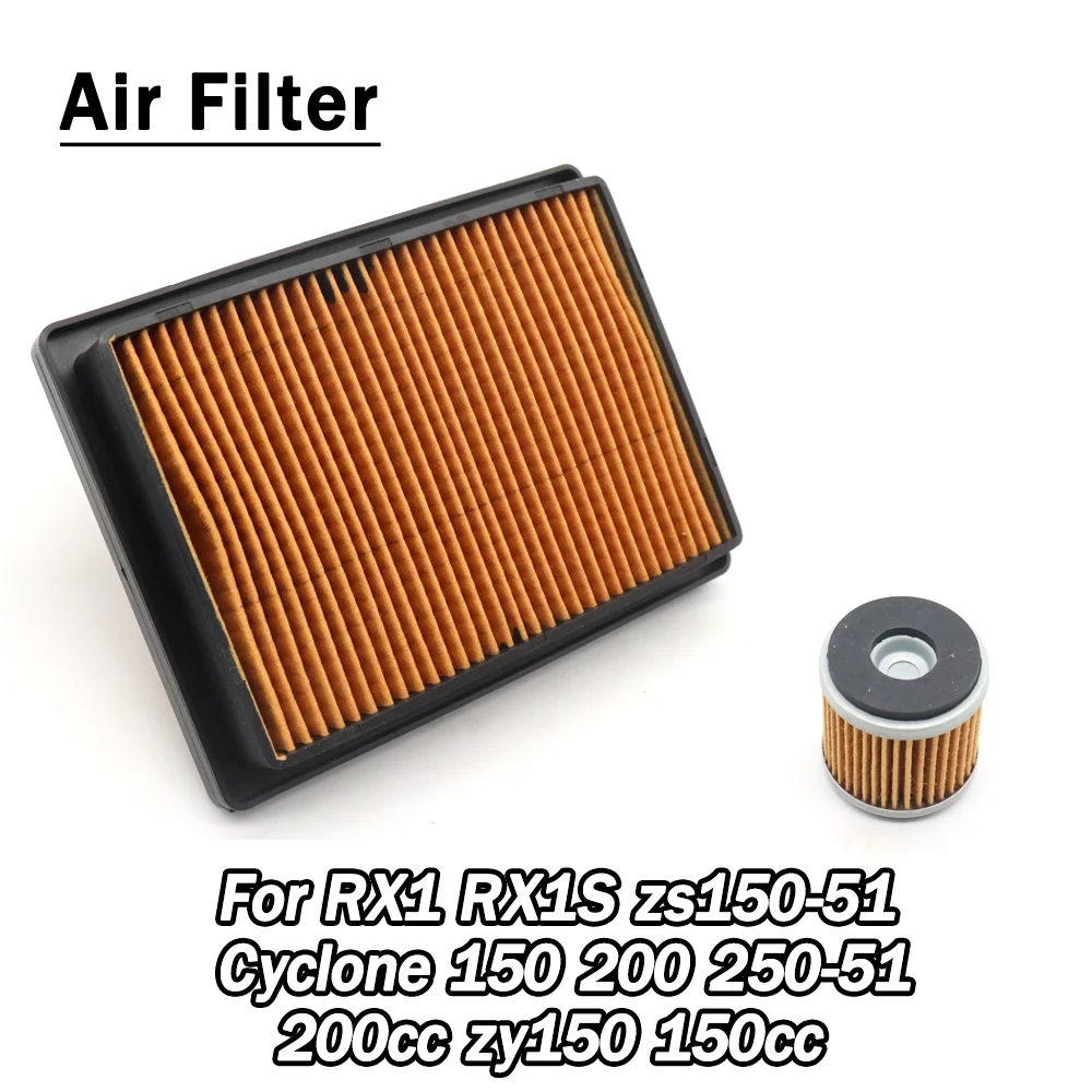 

Motorcycle Oir Filter Accessories Air Filter Element For Zongshen Cyclone ZS150 ZS200 ZS 150 200 RX1 200cc zy150 150CC
