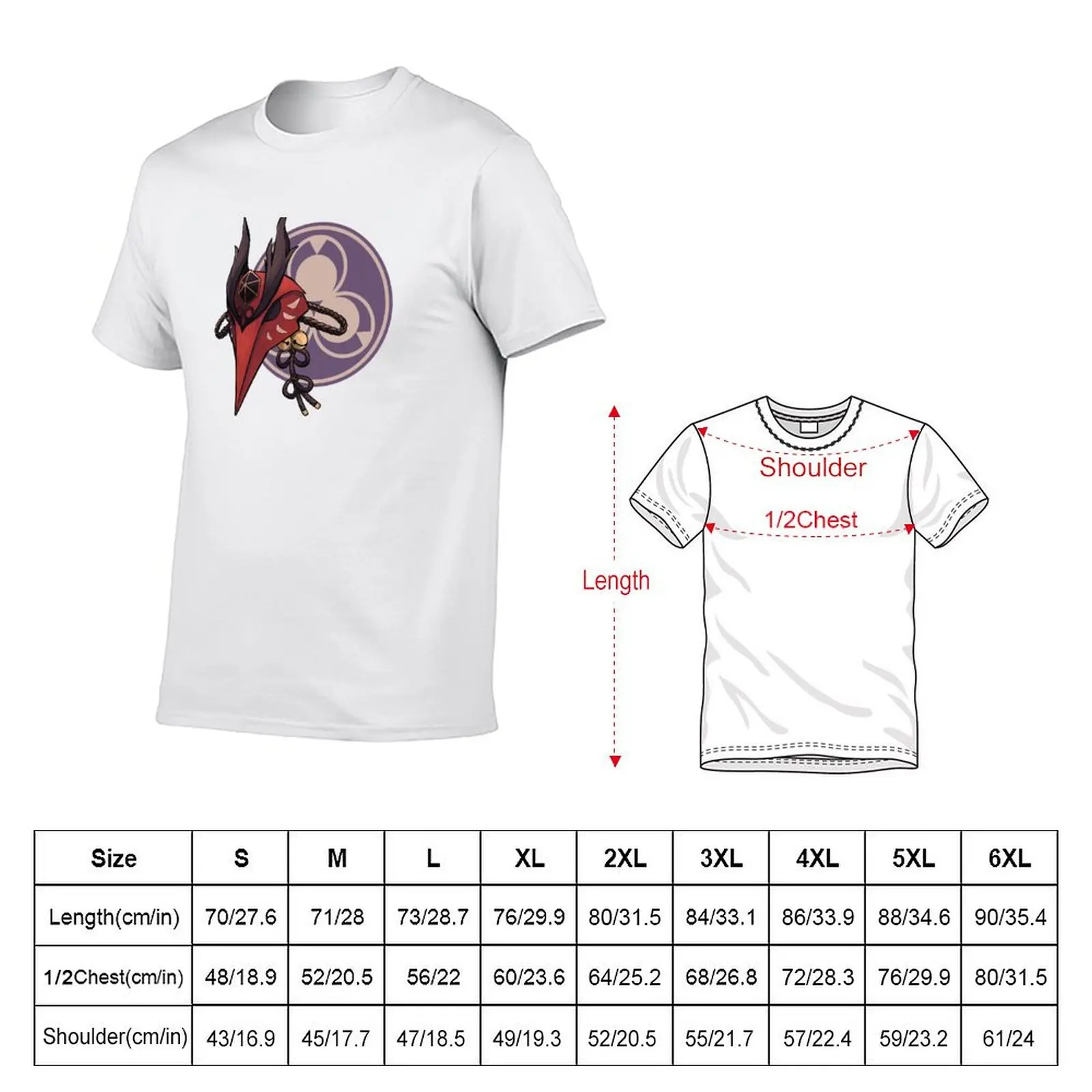 Kujou Sara Mask T-Shirt Quick Dry Training Short Sleeve Tee